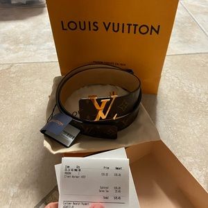 Men’s LV monogram belt size 80/32
